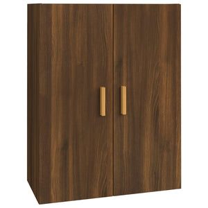 vidaXL Hanging Wall Cabinet Brown Oak 69.5x34x90 cm