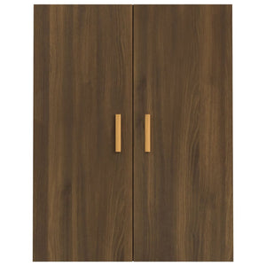 vidaXL Hanging Wall Cabinet Brown Oak 69.5x34x90 cm