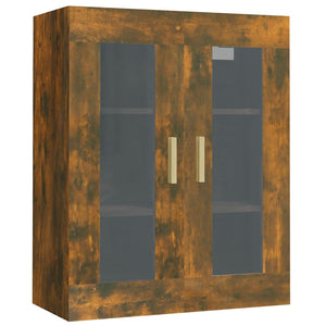 vidaXL Hanging Wall Cabinet Smoked Oak 69.5x34x90 cm