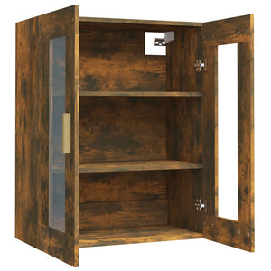 vidaXL Hanging Wall Cabinet Smoked Oak 69.5x34x90 cm