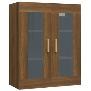 vidaXL Hanging Wall Cabinet Brown Oak 69.5x34x90 cm