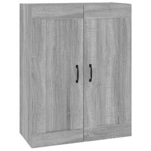 vidaXL Hanging Wall Cabinet Grey Sonoma 69.5x32.5x90 cm