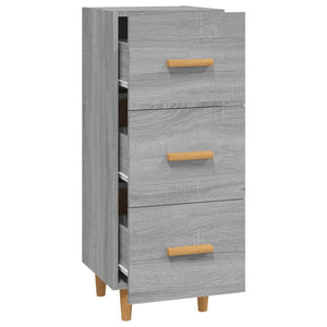 vidaXL Sideboard Grey Sonoma 34.5x34x90 cm Engineered Wood