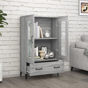 vidaXL Highboard Grey Sonoma 70x31x115 cm Engineered Wood