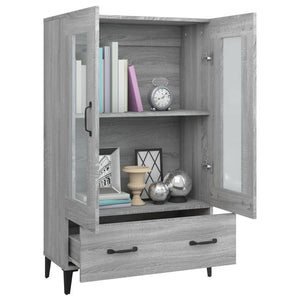 vidaXL Highboard Grey Sonoma 70x31x115 cm Engineered Wood