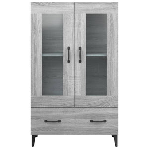 vidaXL Highboard Grey Sonoma 70x31x115 cm Engineered Wood