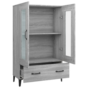 vidaXL Highboard Grey Sonoma 70x31x115 cm Engineered Wood