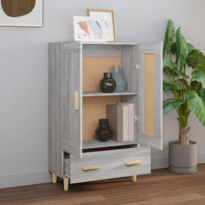 vidaXL Highboard Grey Sonoma 70x31x115 cm Engineered Wood