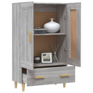 vidaXL Highboard Grey Sonoma 70x31x115 cm Engineered Wood