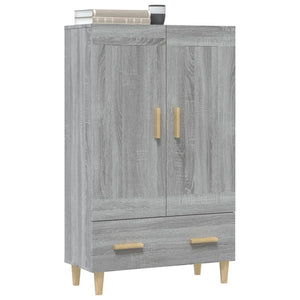 vidaXL Highboard Grey Sonoma 70x31x115 cm Engineered Wood