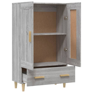 vidaXL Highboard Grey Sonoma 70x31x115 cm Engineered Wood