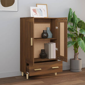 vidaXL Highboard Brown Oak 70x31x115 cm Engineered Wood