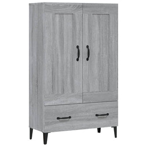 vidaXL Highboard Grey Sonoma 70x31x115 cm Engineered Wood