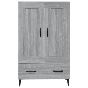 vidaXL Highboard Grey Sonoma 70x31x115 cm Engineered Wood