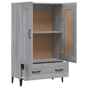 vidaXL Highboard Grey Sonoma 70x31x115 cm Engineered Wood