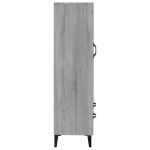 vidaXL Highboard Grey Sonoma 70x31x115 cm Engineered Wood