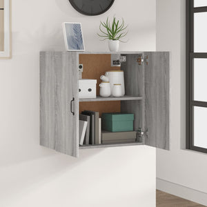 vidaXL Wall Cabinet Grey Sonoma 60x31x60 cm Engineered Wood