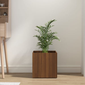 vidaXL Planter Box Brown Oak 40x40x40 cm Engineered Wood