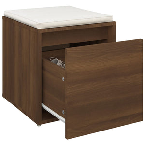 vidaXL Box Drawer Brown Oak 40.5x40x40 cm Engineered Wood