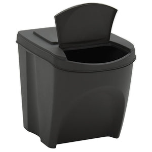 vidaXL Stackable Garbage Bin Boxes 3 pcs Grey 75 L Polypropylene