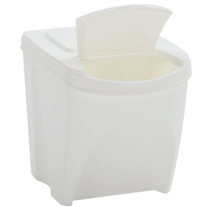 vidaXL Stackable Garbage Bin Boxes 3 pcs White 75 L Polypropylene