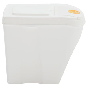 vidaXL Stackable Garbage Bin Boxes 3 pcs White 75 L Polypropylene