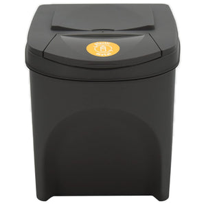 vidaXL Stackable Garbage Bin Boxes 4 pcs Grey 100 L Polypropylene