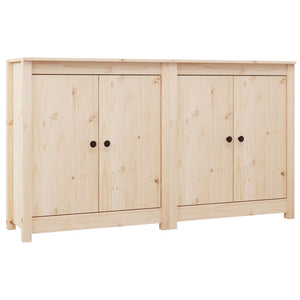 vidaXL Sideboards 2 pcs 70x35x80 cm Solid Wood Pine