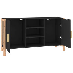 vidaXL Sideboard Black 107x38x60 cm Engineered Wood