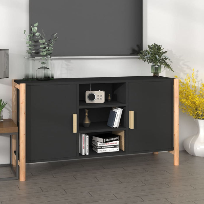 vidaXL Sideboard Black 107x38x60 cm Engineered Wood