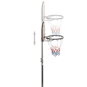 vidaXL Basketball Stand Black 216-250 cm Polyethene