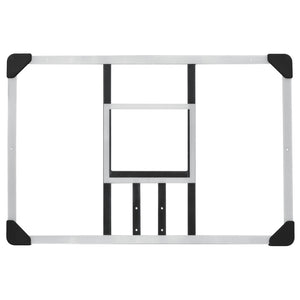 vidaXL Basketball Backboard Transparent 90x60x2.5 cm Polycarbonate