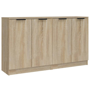 vidaXL Sideboards 2 pcs Sonoma Oak 60x30x70 cm Engineered Wood