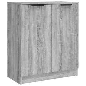 vidaXL Sideboards 2 pcs Grey Sonoma 60x30x70 cm Engineered Wood