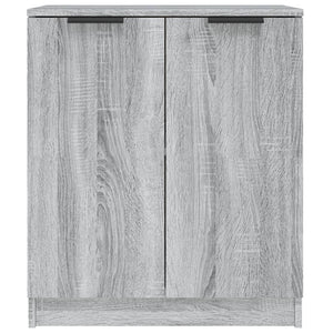 vidaXL Sideboards 2 pcs Grey Sonoma 60x30x70 cm Engineered Wood