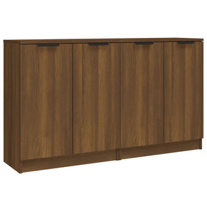 vidaXL Sideboards 2 pcs Brown Oak 60x30x70 cm Engineered Wood