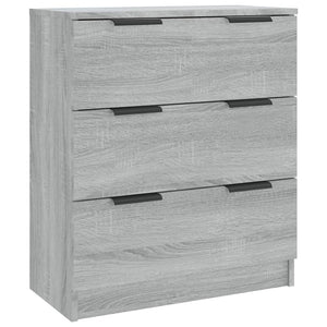 vidaXL 3 Piece Sideboards Grey Sonama Engineered Wood