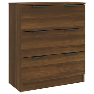 vidaXL 3 Piece Sideboards Brown Oak Engineered Wood