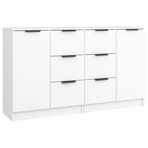 vidaXL Sideboards 2 pcs White 60x30x70 cm Engineered Wood