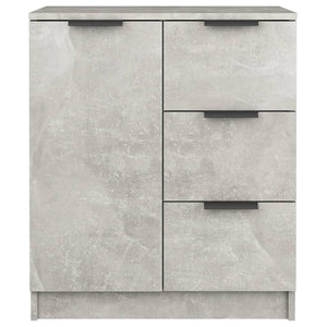 vidaXL Sideboards 2 pcs Concrete Grey 60x30x70 cm Engineered Wood