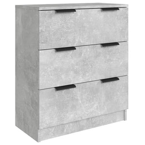 vidaXL 3 Piece Sideboards Concrete Grey Engineered Wood