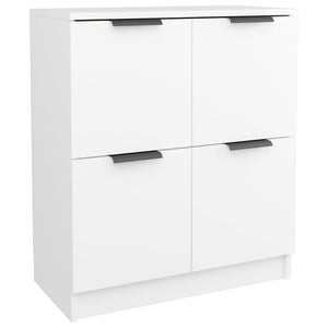 vidaXL Sideboards 2 pcs White 60x30x70 cm Engineered Wood