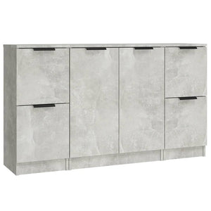 vidaXL Sideboards 3 pcs Concrete Grey Engineered Wood