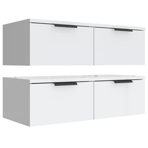 vidaXL Wall Cabinets 2 pcs White 68x30x20 cm Engineered Wood