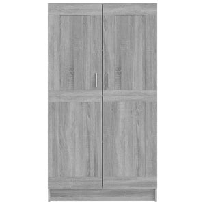 vidaXL Book Cabinet Grey Sonoma 82.5x30.5x150 cm Engineered Wood