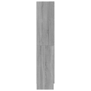 vidaXL Book Cabinet Grey Sonoma 82.5x30.5x150 cm Engineered Wood