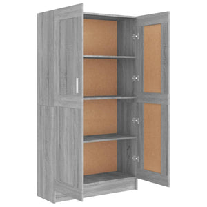 vidaXL Book Cabinet Grey Sonoma 82.5x30.5x150 cm Engineered Wood