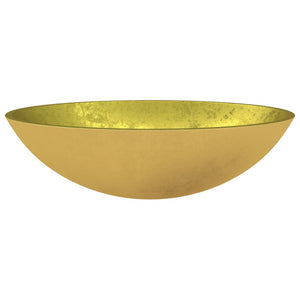 vidaXL Basin Glass 50x37x14 cm Gold