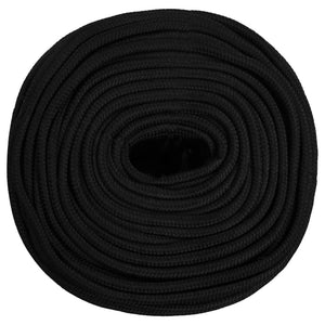 vidaXL Work Rope Black 8 mm 50 m Polyester