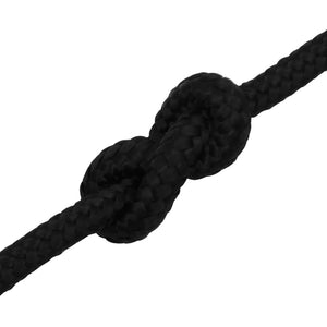 vidaXL Work Rope Black 8 mm 50 m Polyester